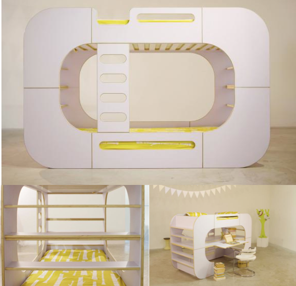 modern stylish bunk bed