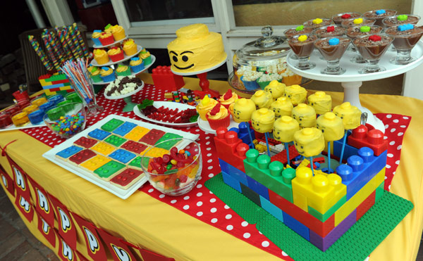 Lego birthday party food