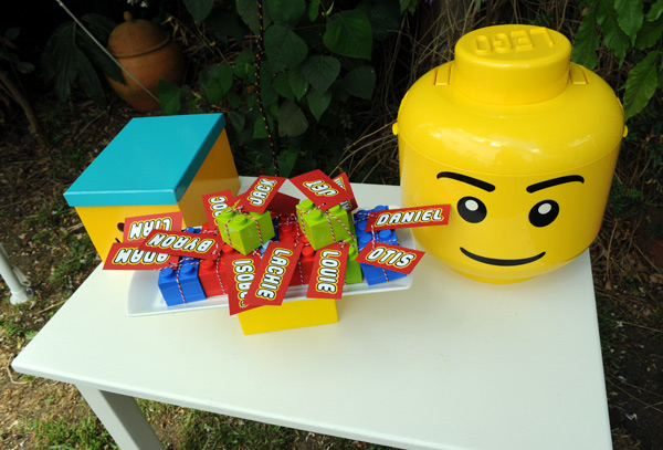 Lego birthday party favour ideas