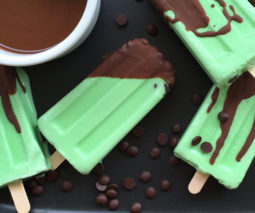 Chocolate chip mint yoghurt ice-block recipe