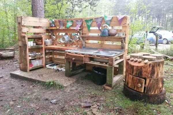 mud kitchen for preschool