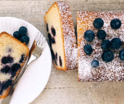 Easy blueberry yoghurt loaf recipe - feature