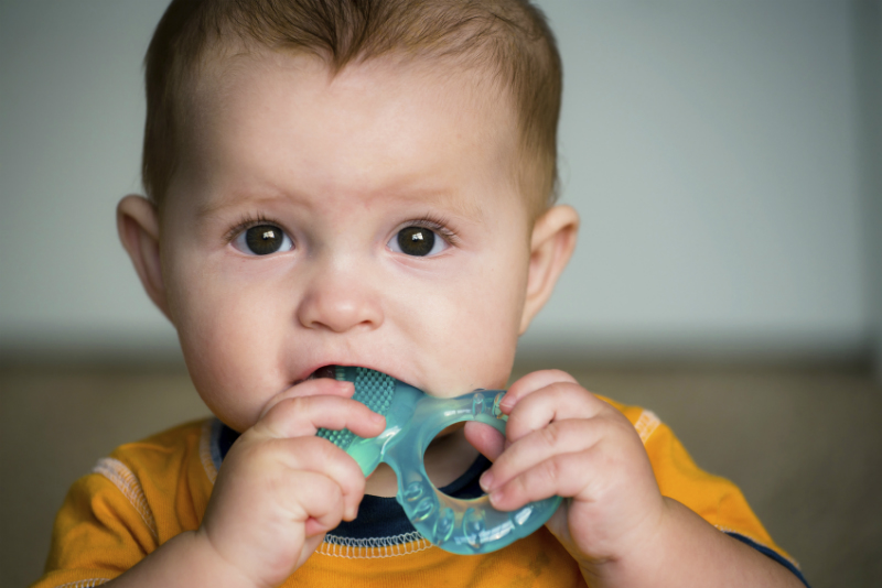 baby chewing teether stock sl