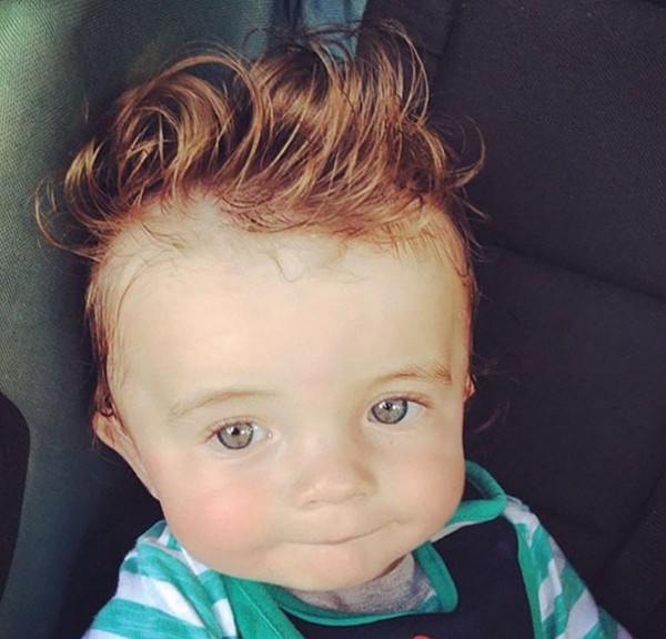 funny hair baby 11