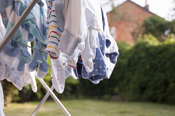 baby clothes drying laundry rack