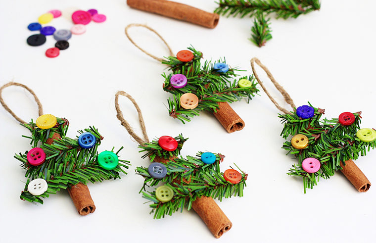 Cinnamon stick tree ornaments - Crafts Unleashed