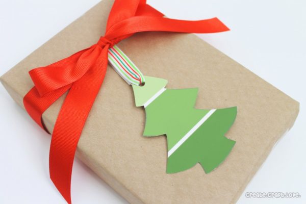 Create Craft Love paint chip gift tags