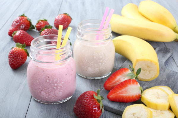 banana-strawberry-smoothies