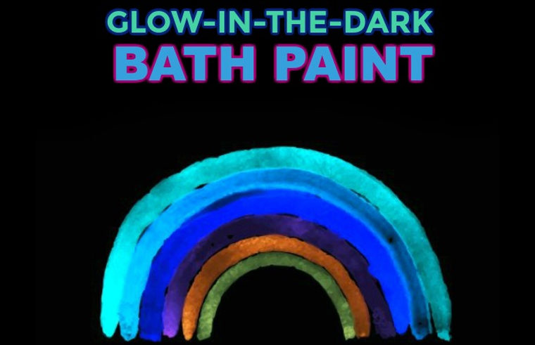 Glow in the dark bath paint