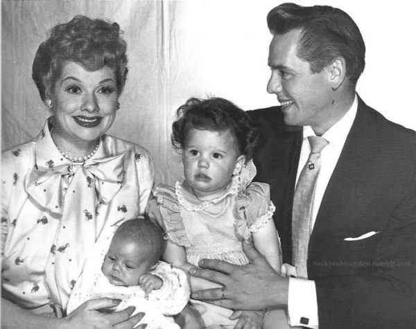 Lucille Ball and family