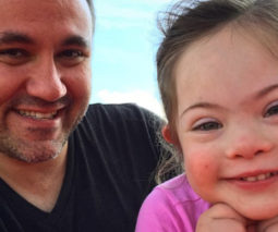 Dan Sheehan with daughter who has Down syndrome