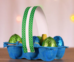Easy egg carton Easter basket - feature