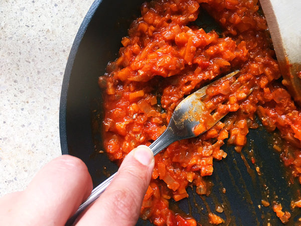 Tomato and cheese pasta recipe step 6