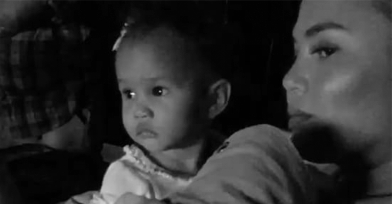 Chrissy Teigen Shares Video Of Daughter Luna With All Eyes On Dada