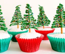Chocolate Christmas tree cupcake recipe