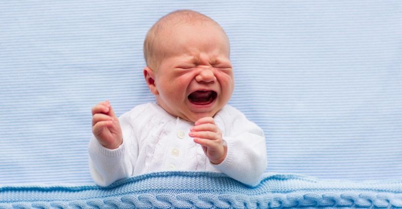 crying newborn boy