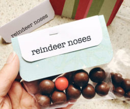 No-bake reindeer noses for an edible Christmas gift 002