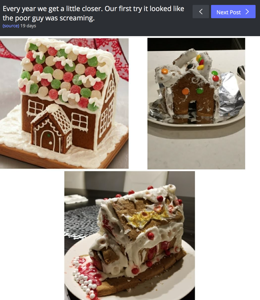 Gingerbread House Fail