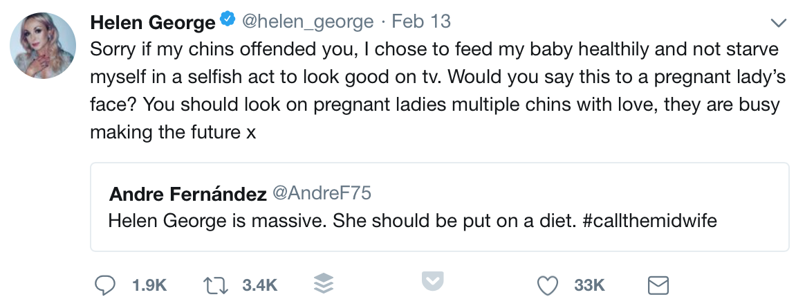 Helen George twitter