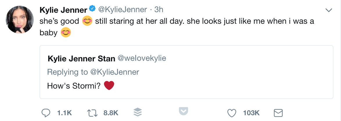 Kylie Jenner tweet