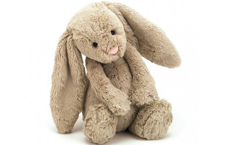 Soft, fluffy bunny rabbit plush toy