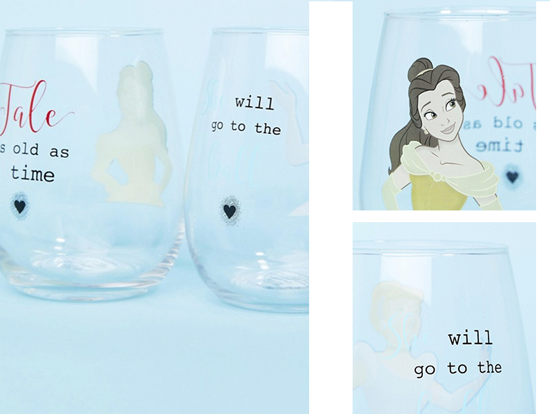 Disney Princess wine glasses
