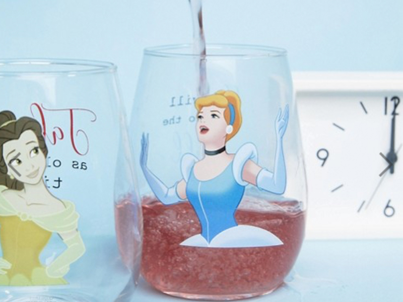 Disney Princess wine glasses