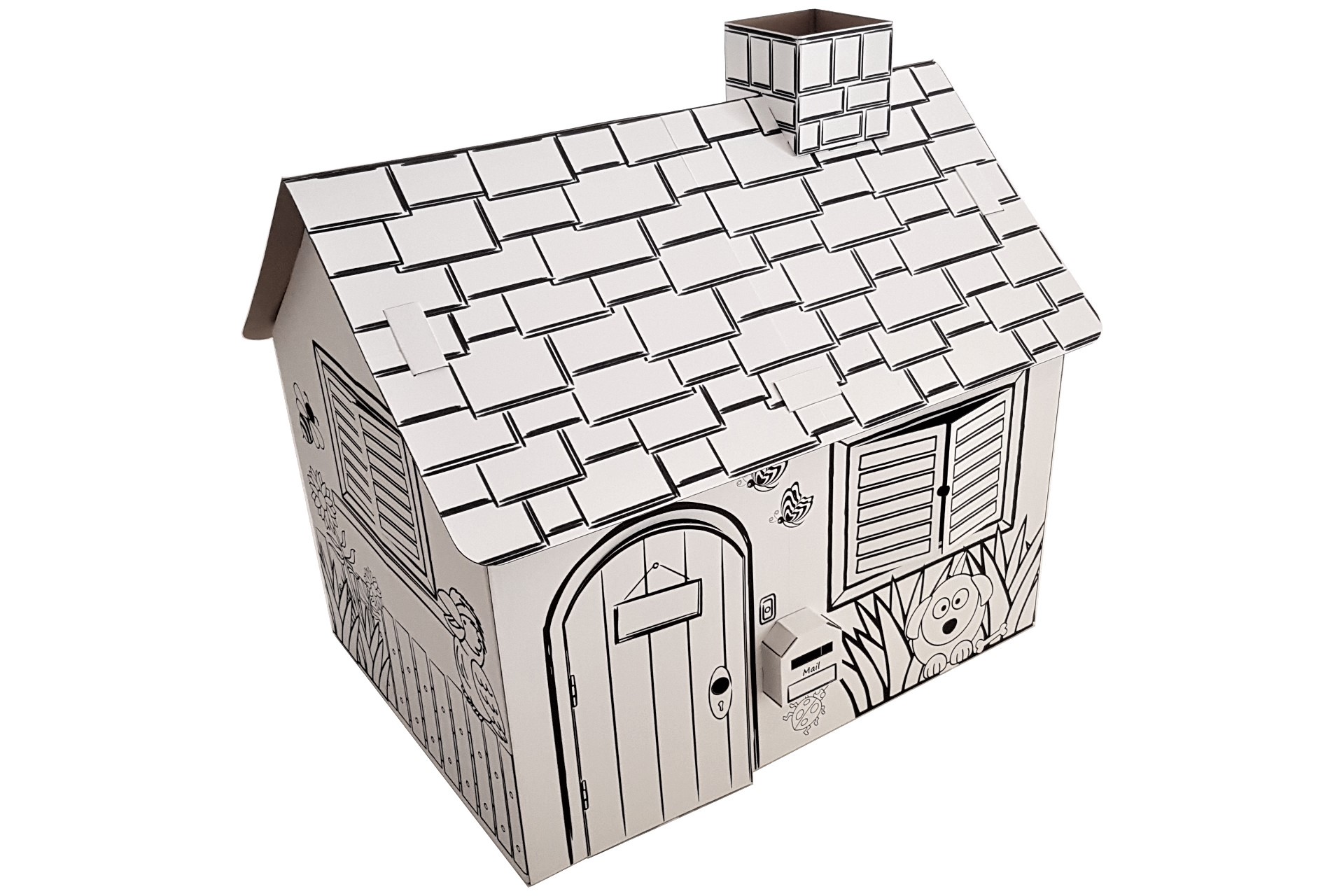 Bodey Cardboard Cubby House - Close-Up