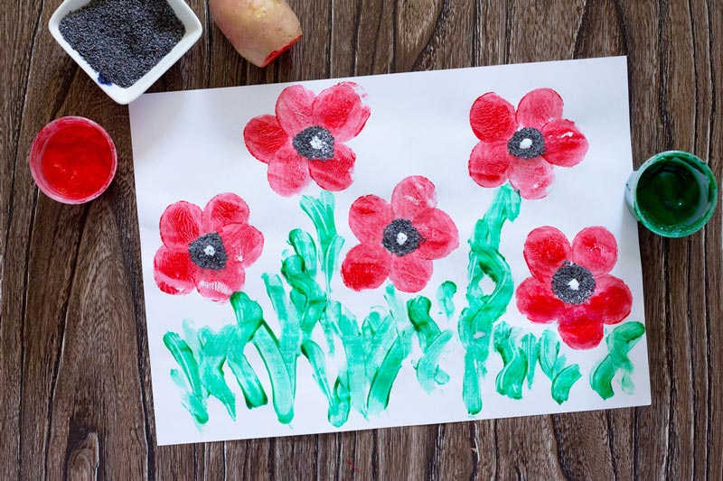 Poppy painted picture