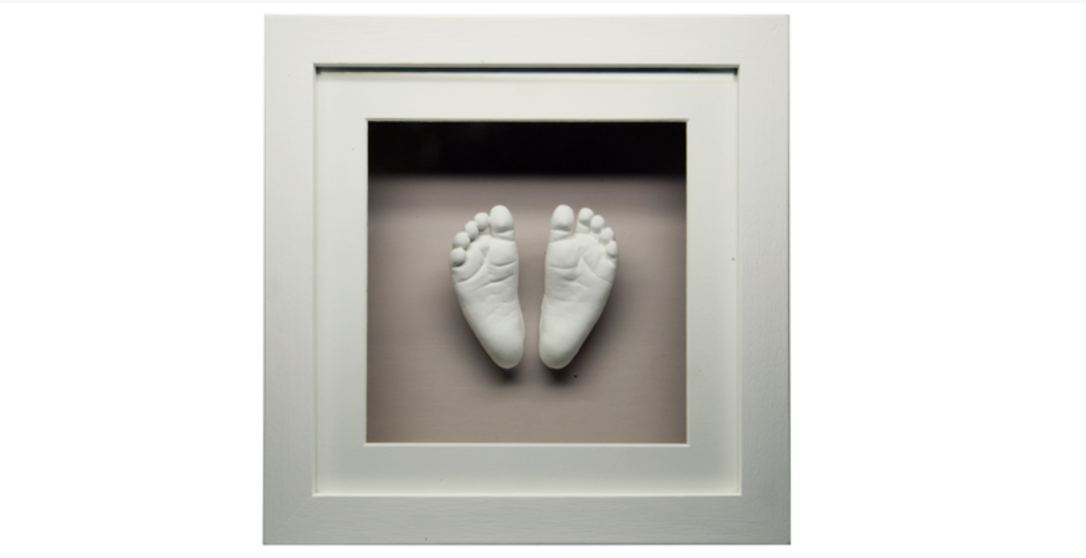 Framed Plaster Cast Baby Feet