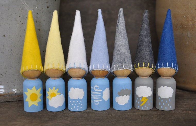 Weather gnomes by Honey Bee Toy and Craft