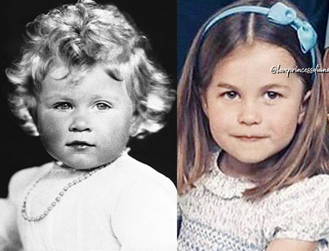 Princess Charlotte and young Queen