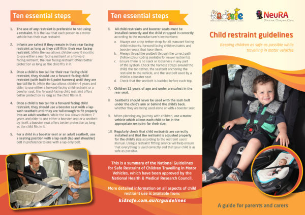 kid safe child car seat guidelines