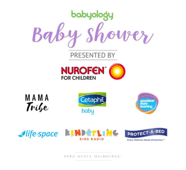 Melbourne baby shower sponsor logo board