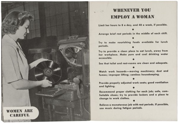 1940's women at work memo