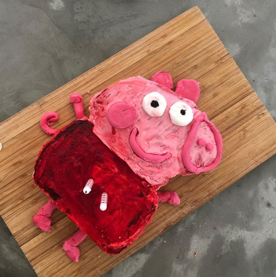 Peppa Pig cake fail