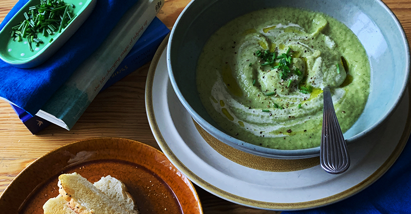 Healthy Green Gobblin' Broccoli Soup Recipe