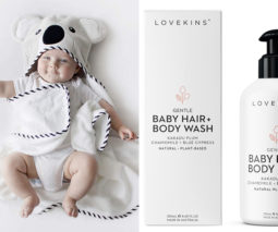Lovekins bath time products feature