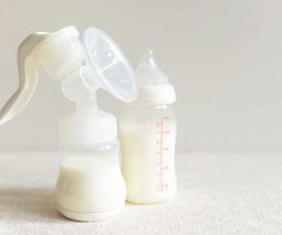 Breast pump and bottle