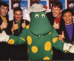 The original Wiggles with Dorothy the Dinosaur