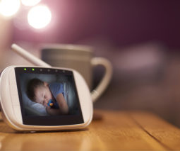 baby monitor in bedroom