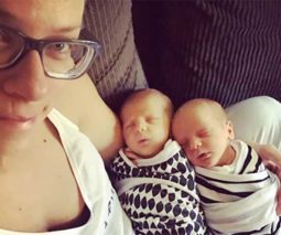 mum breastfeeding twins
