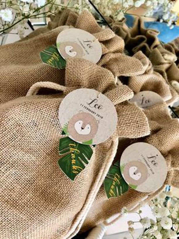 Hessian party bags - The Lion King