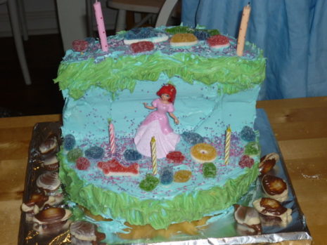 Singing mermaid cake