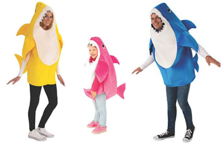 Get everyone (including the dog) into a singing Baby Shark suit!