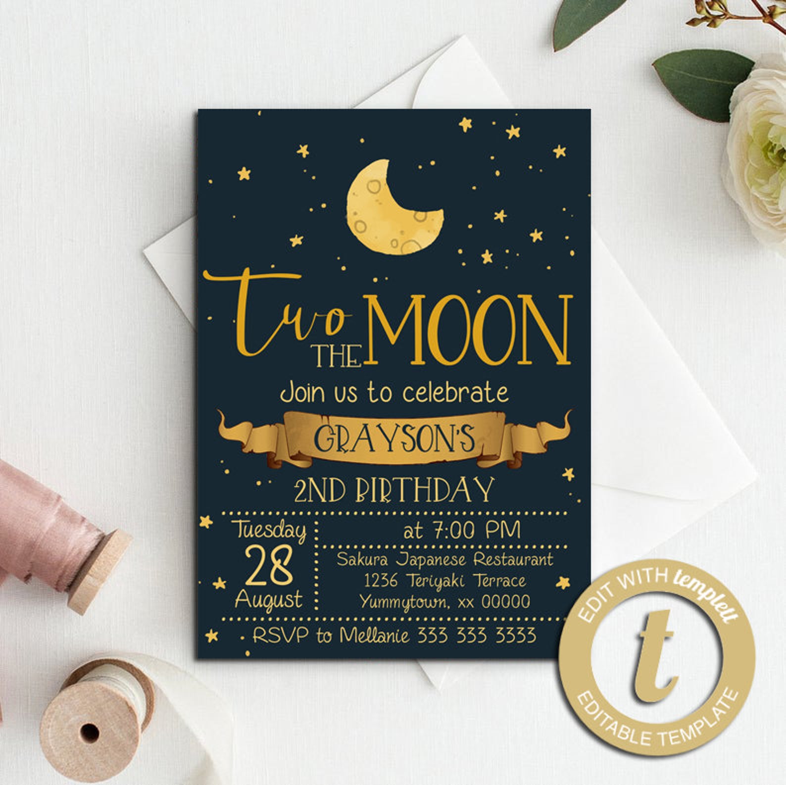 How to throw a gorgeous 'Two the Moon' toddler birthday party