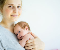 Mother and newborn baby feature