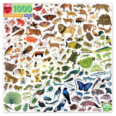 Rainbow animals puzzle