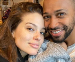 Ashley Graham with partner and newborn son feature