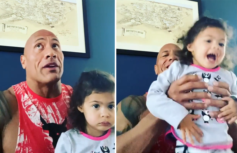 The Rock with daughter Tiana